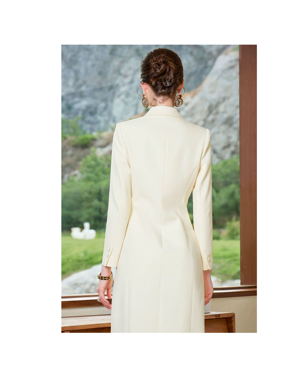 Light Yellow Dress Suit